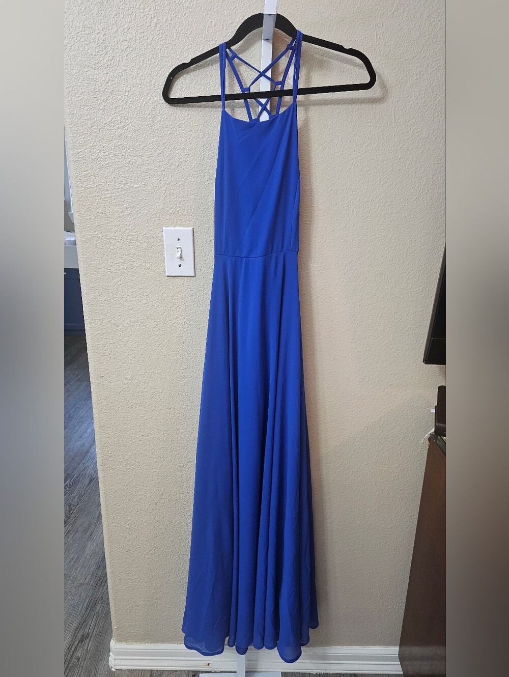 Lulu's Strappy Royal Blue Maxi Dress S